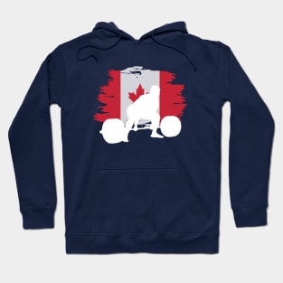 Canada Flag Deadlift - Powerlifting Hoodie